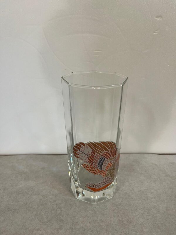Bicchiere Tumbler Alto con Serigrafia raffigurante Uccello Tropicale Set da 6