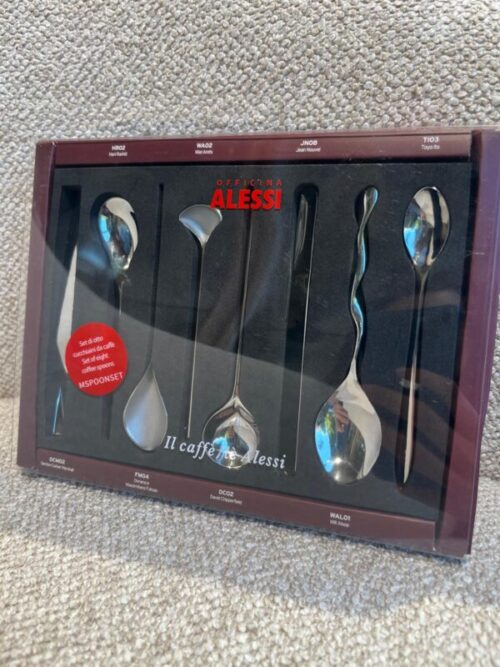 Alessi Set di 8 Cucchiaini da Caffè Espresso